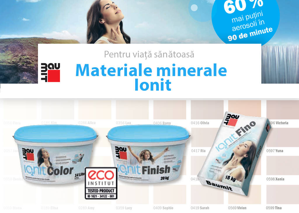 Materiale minerale Ionit, pentru Interior